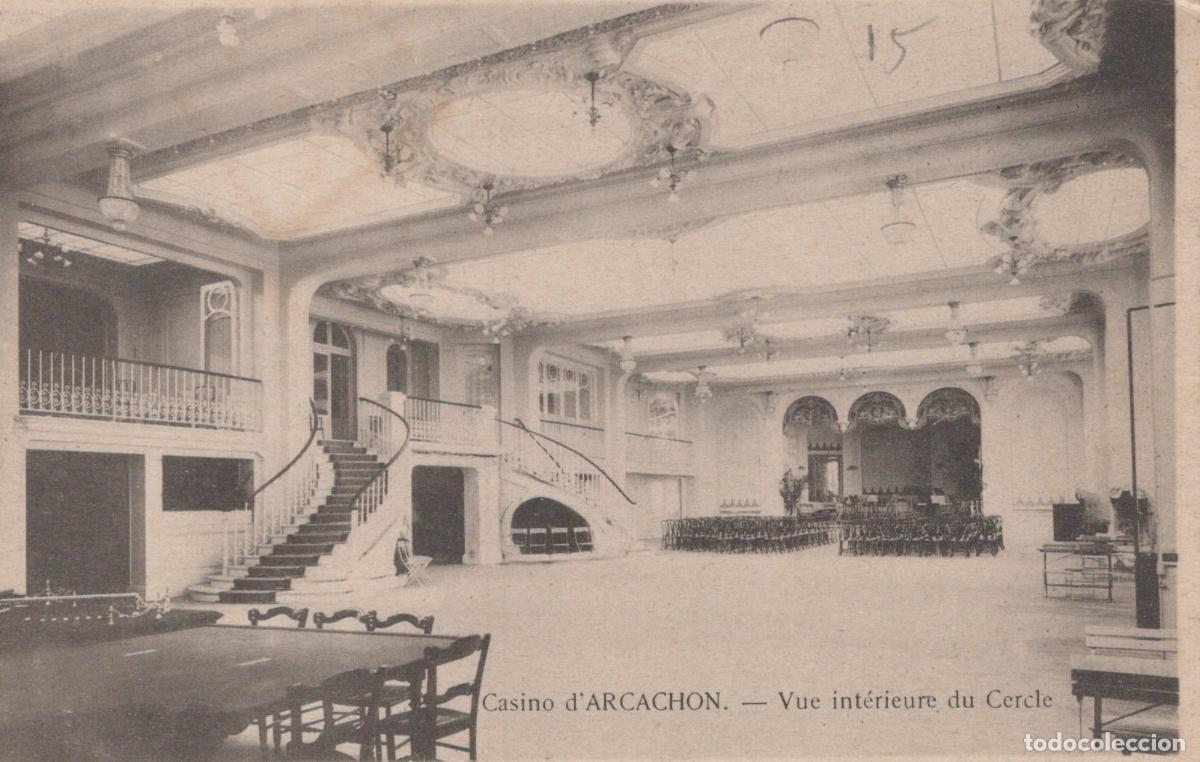 Postkarten: France Arcachon Casino du Cercle Vue Int&eacute;rieure Architecturale Unposted *YAC727