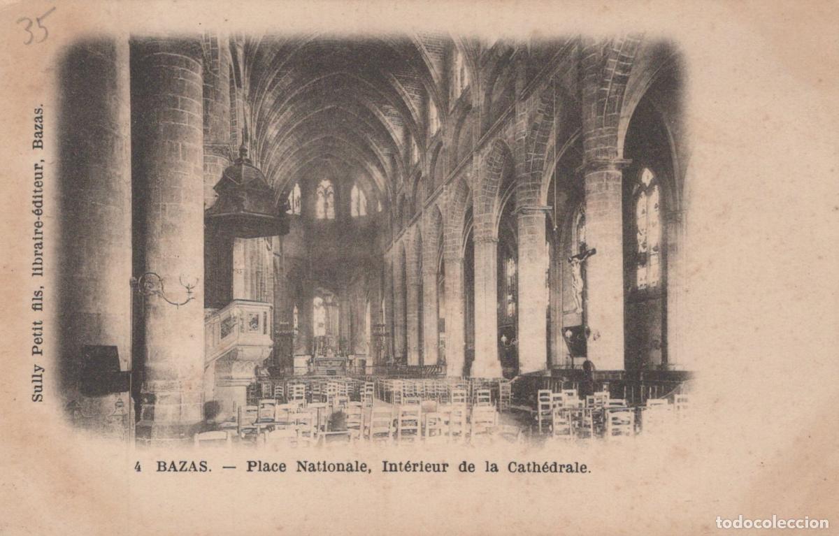 Cartoline: France Bazas Cath&eacute;drale Int&eacute;rieur Architecture Unposted *YAC752