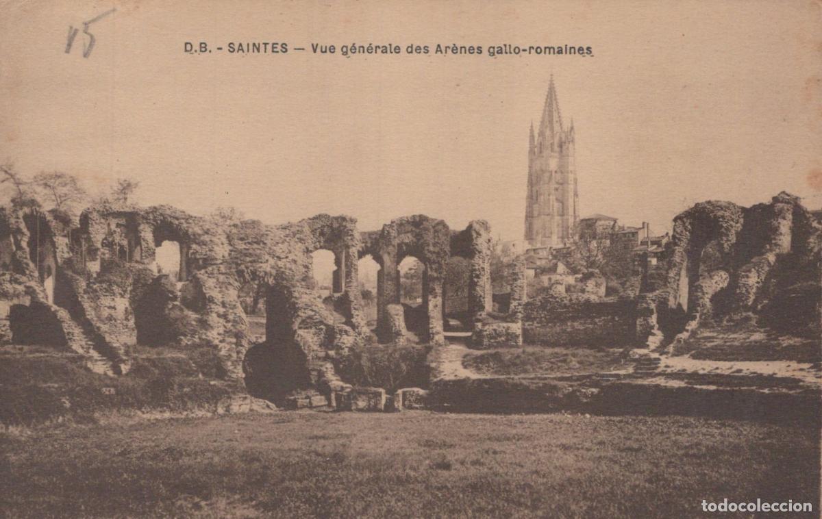 Cartes Postales: France Saintes Ar&egrave;nes Gallo Romaines et Clocher *YAC777