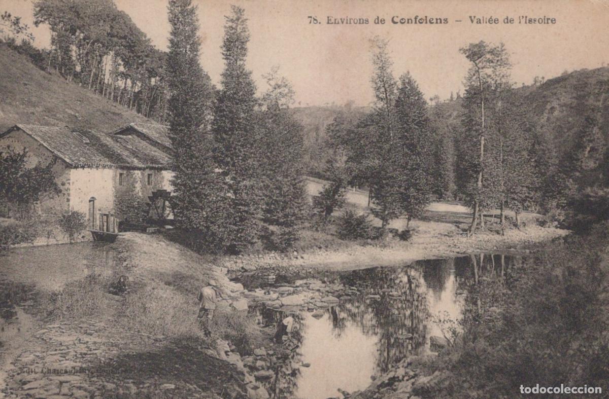 Cartoline: France Confolens Vall&eacute;e de L Issoire Ruisseau Moulin Paysage Affranchie *YAC603