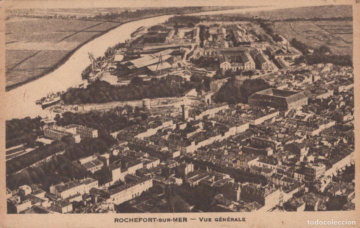 Cartoline: France Rochefort sur Mer Vue A&eacute;rienne Ville et Port *YAC792