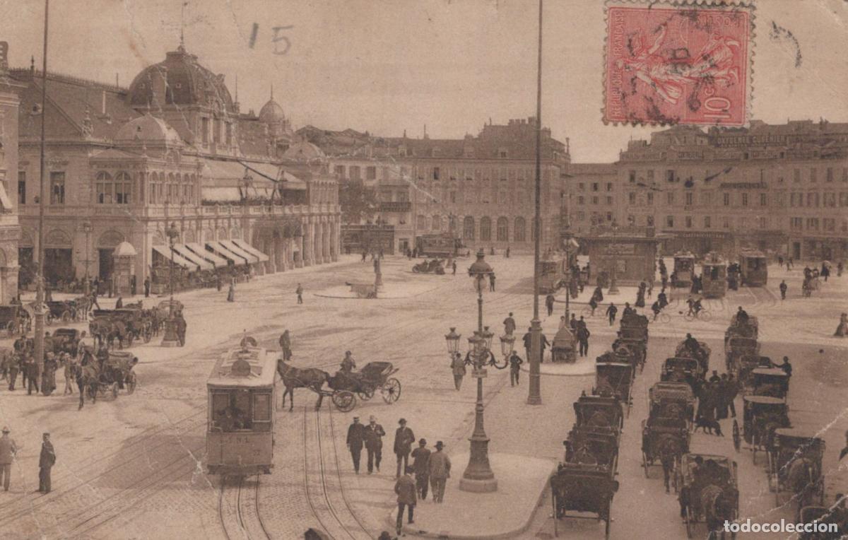 Cartoline: France Nice Place Mass&eacute;na Animation Urbaine Belle &Eacute;poque Tramway *YAC615