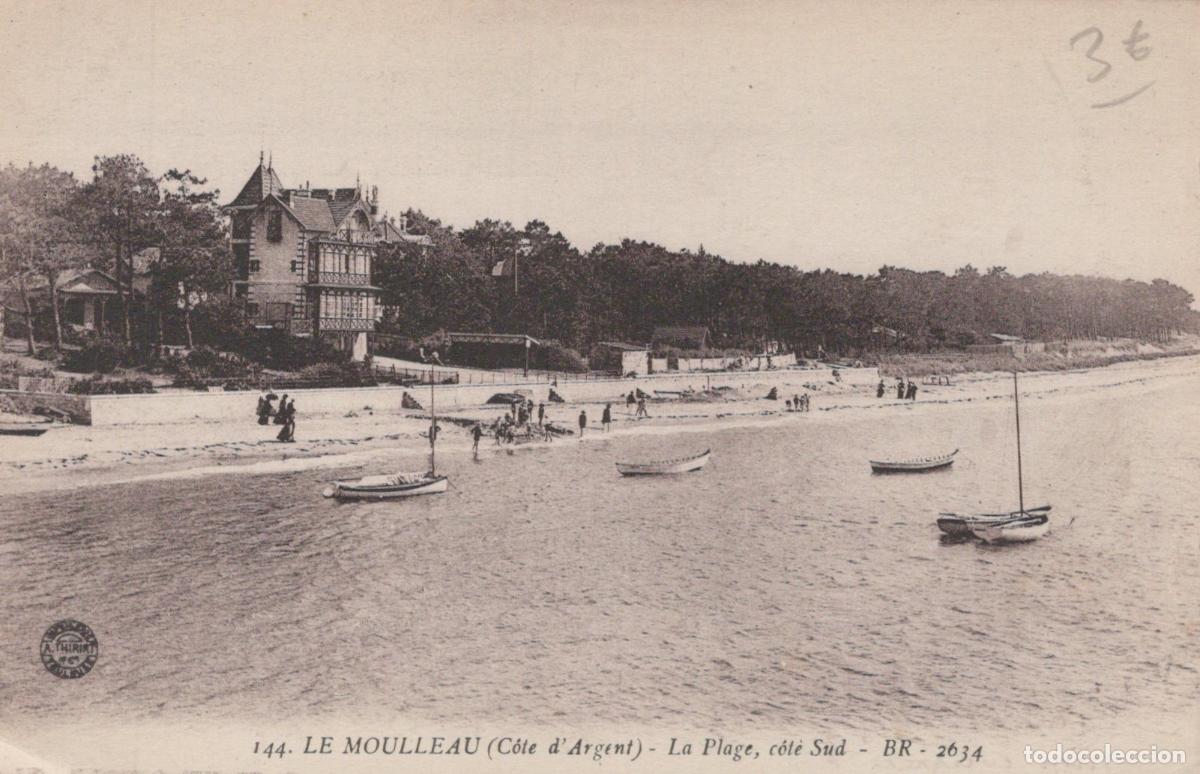 Cartoline: France Le Moulleau Plage Architecture Bateaux C&ocirc;te D Argent *YAC799