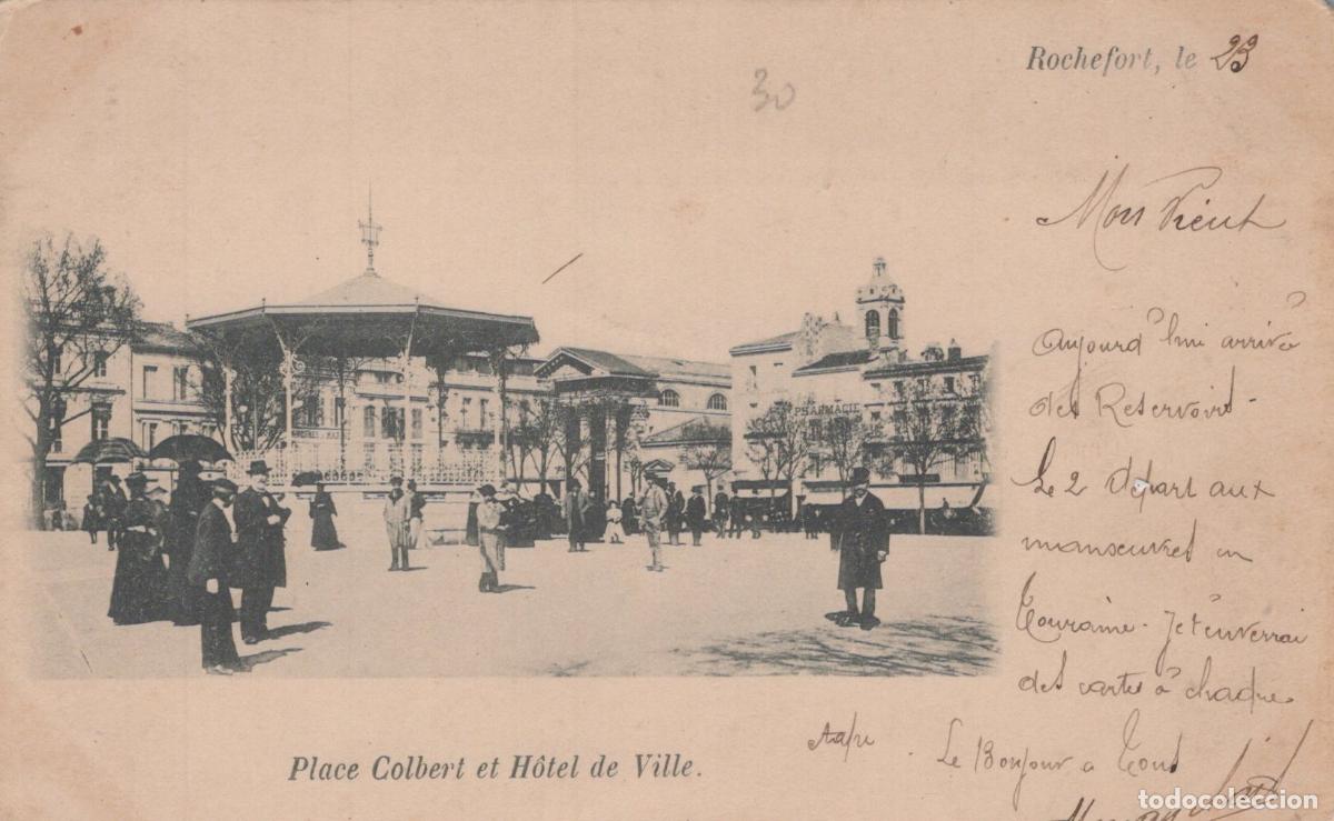 Postkarten: France Rochefort Place Colbert H&ocirc;tel de Ville *YAC822