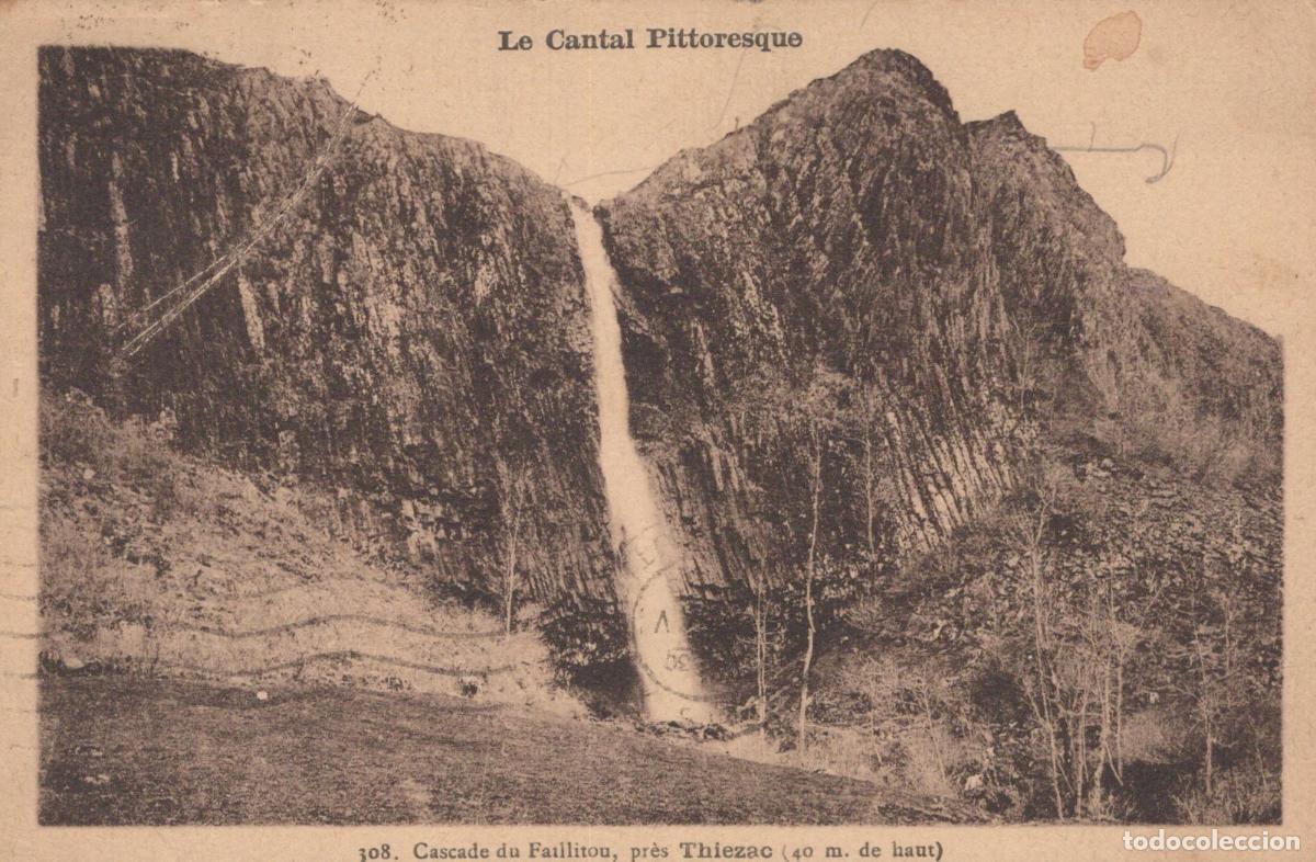 Cartes Postales: France Thiezac Cantal Cascade du Faillitou Chute D Eau Montagneuse *YAC860
