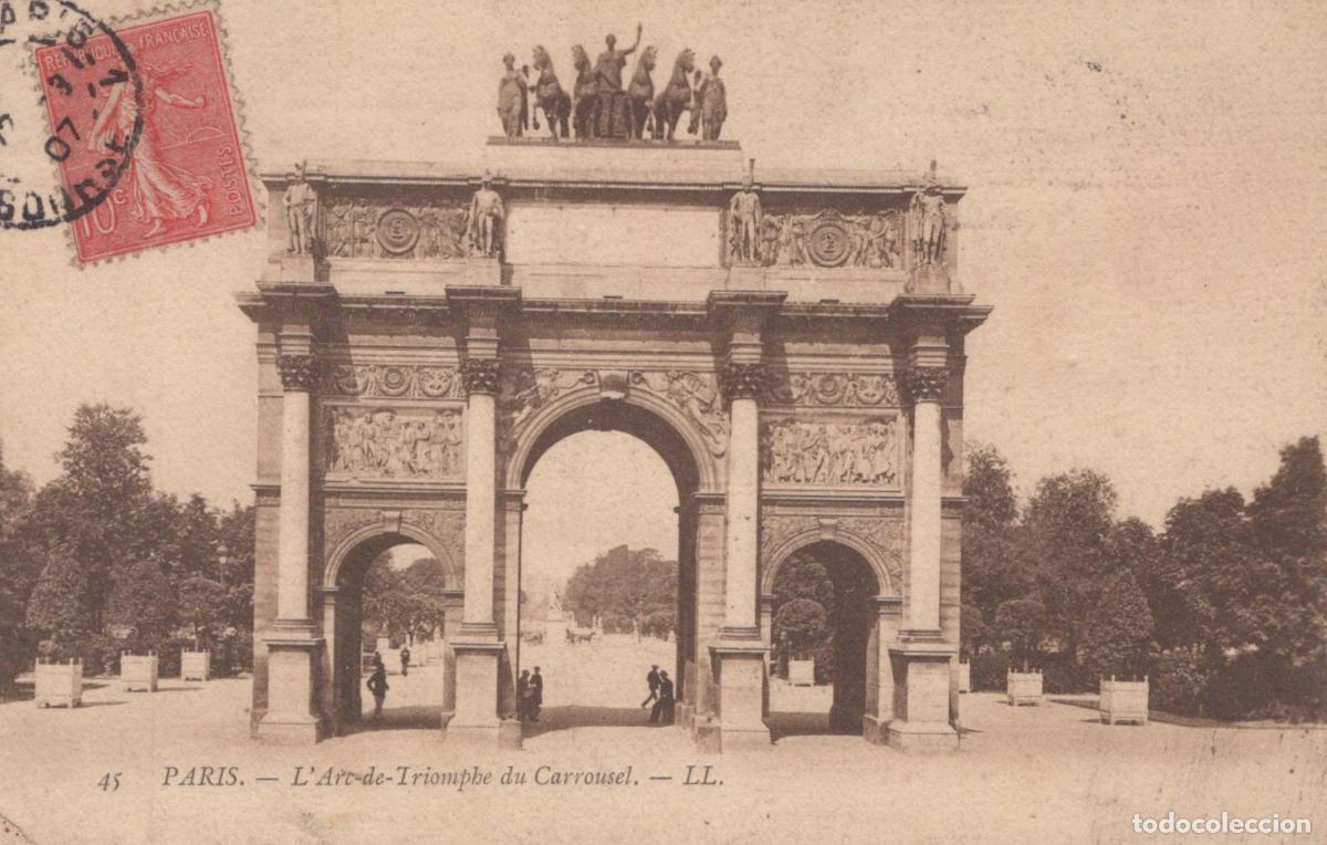 Cartes Postales: France Paris &Icirc;le de Arc de Triomphe du Carrousel Architecture *YAC653