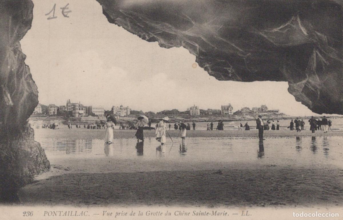 Postais: France Pontaillac Charente Maritime Plage Grotte Ch&ecirc;ne Sainte Unposted *YAC882