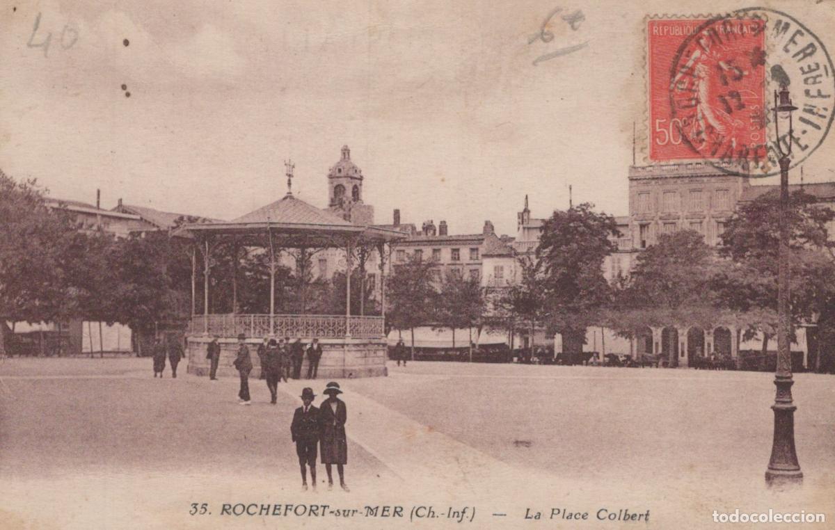Postcards: France Rochefort sur Mer Place Colbert Kiosque Musique *YAC897