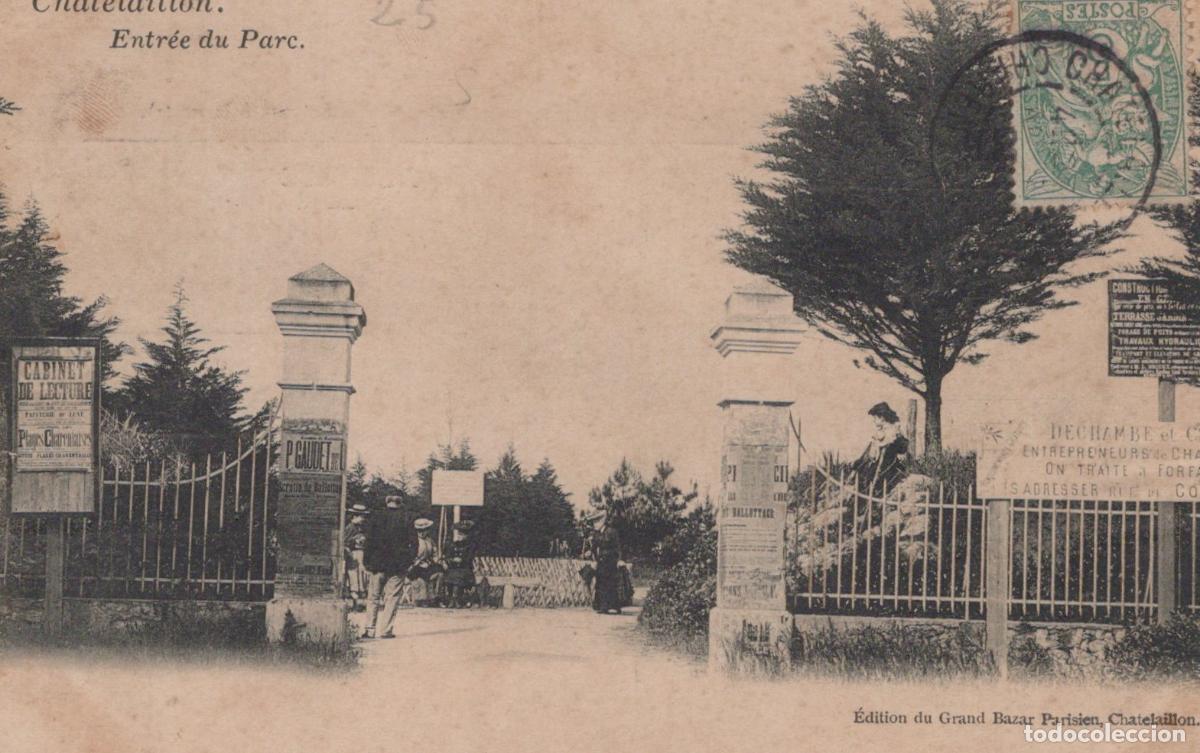 Postcards: France Ch&acirc;telaillon Entr&eacute;e Parc Architecture *YAC899