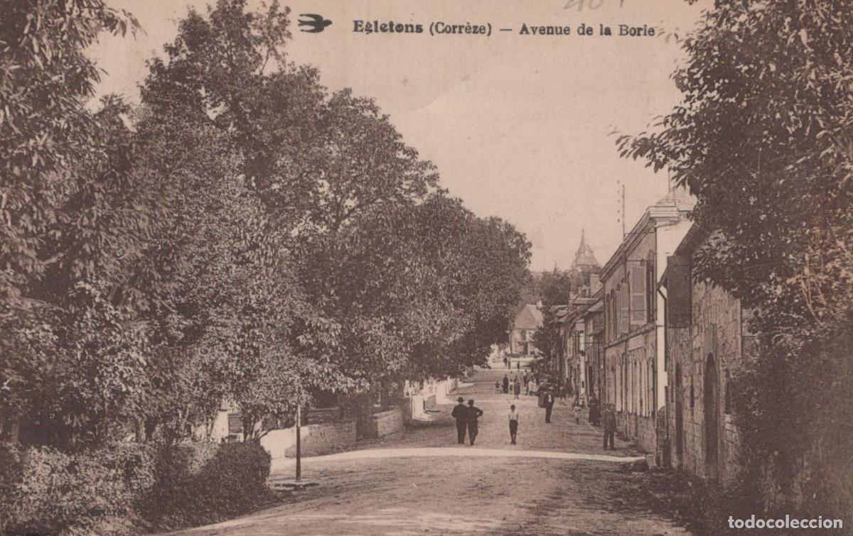 Postcards: France Egletons Avenue de la Borie Rue Anim&eacute;e Architecture *YAC912