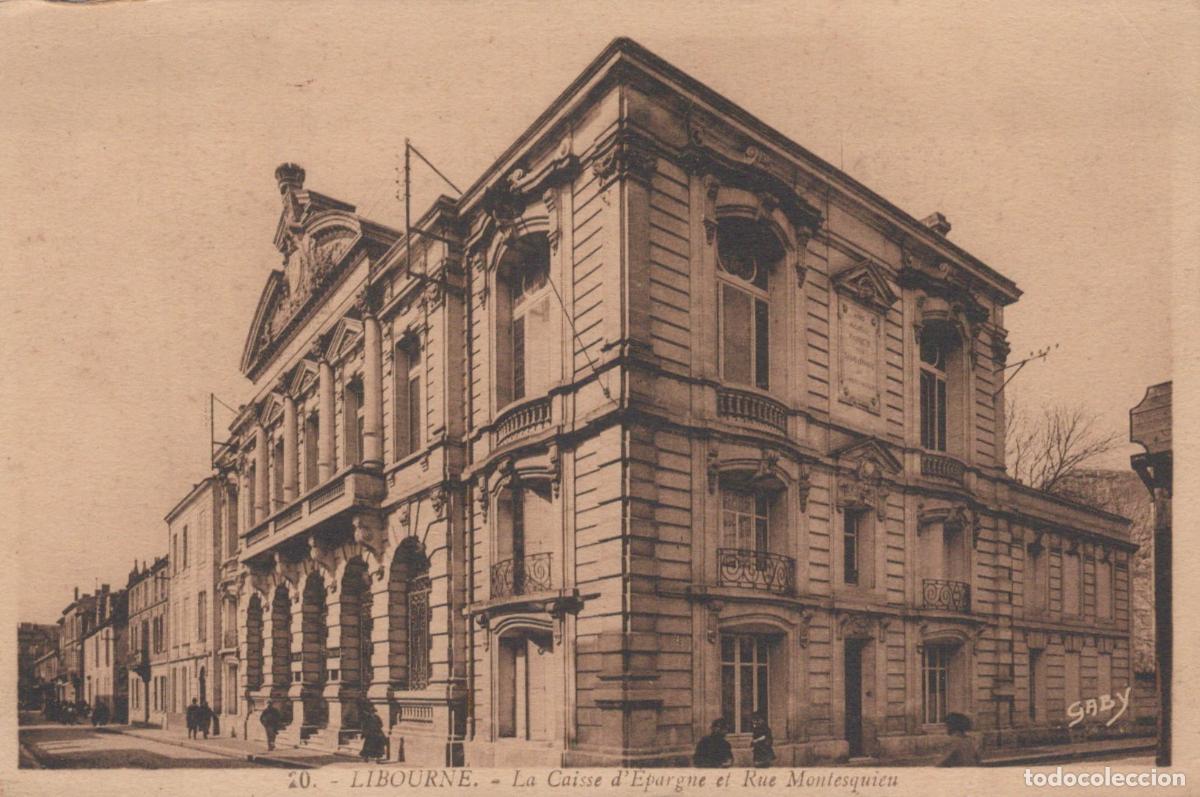 Postcards: France Libourne Caisse D Epargne Rue Montesquieu Architecture *YAC933