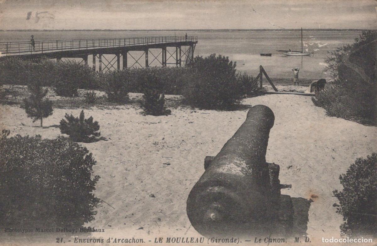Postkarten: France Arcachon Gironde le Moulleau Estacade Canon *YAC706