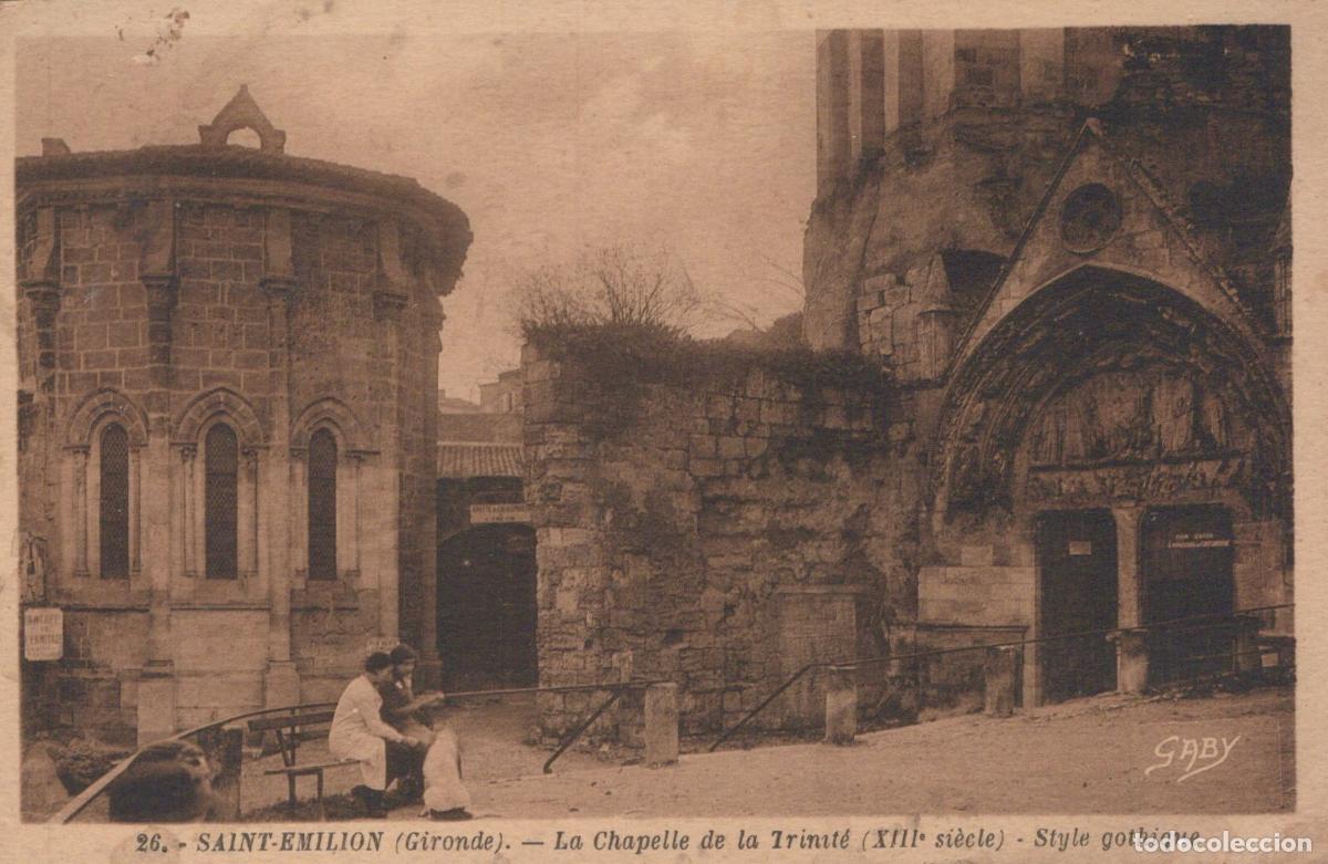 Postkarten: France Saint Emilion Chapelle Trinit&eacute; Style Gothique Unposted *YAC932