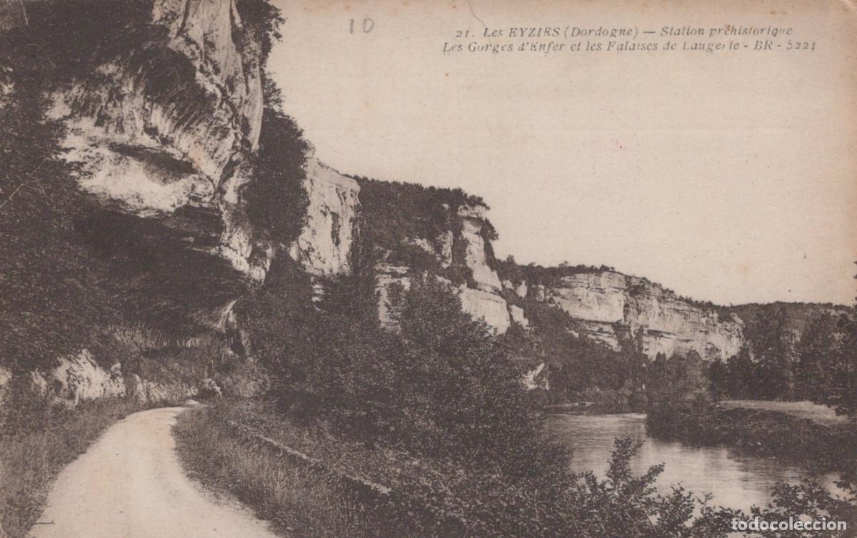 Postkarten: France Les Eyzies Gorges D Enfer Falaises de Laugerie Pr&eacute;historique *YAC969