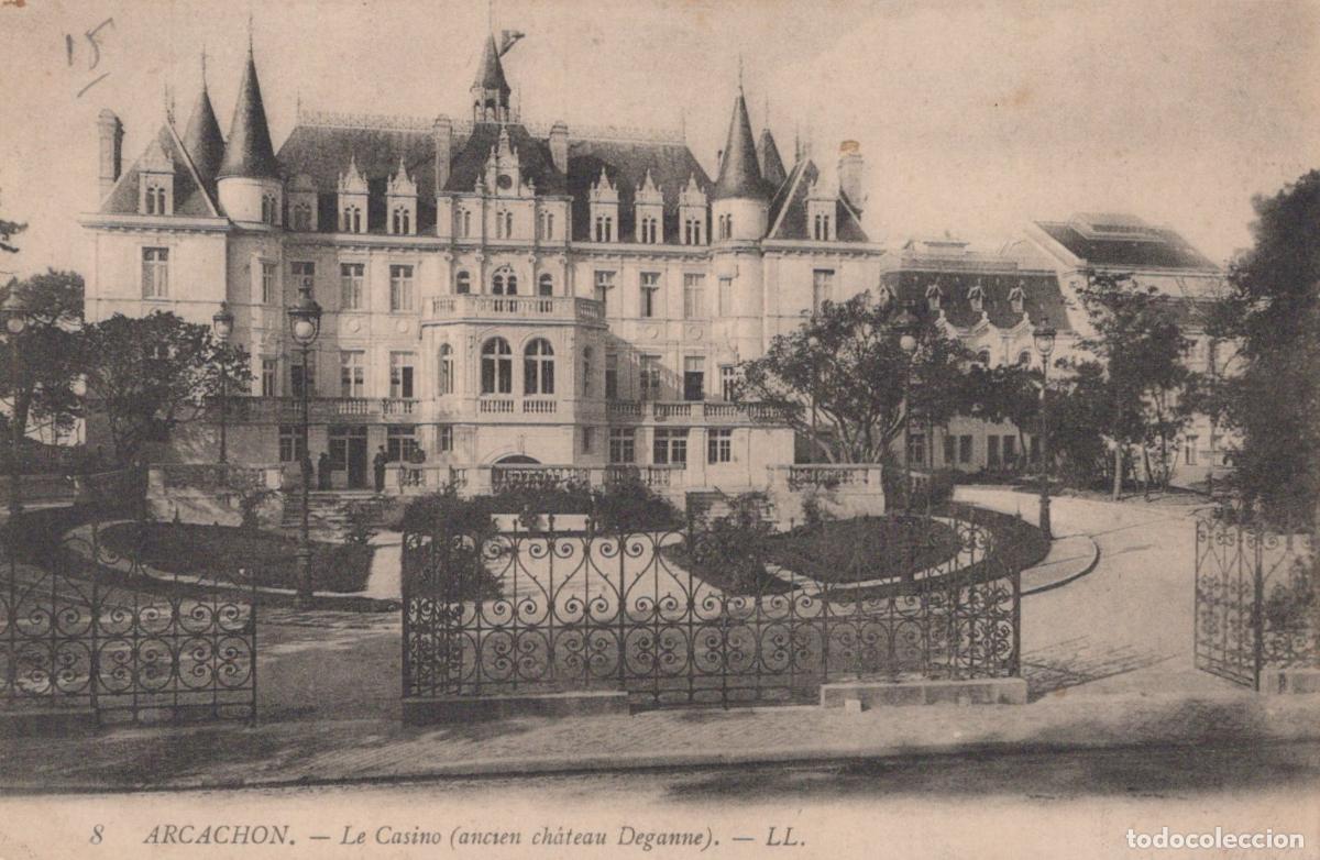 Postkarten: France Arcachon Le Casino Ancien Ch&acirc;teau Deganne Architecture Post&eacute;e *YAC733