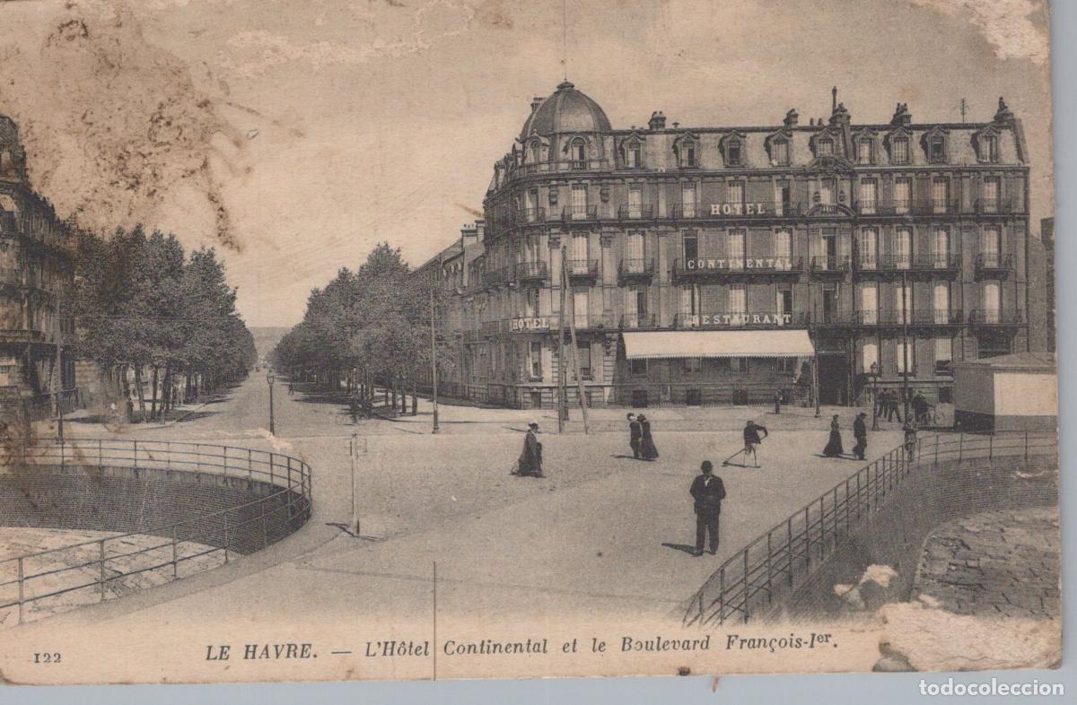 Postcards: France Le Havre Hotel Continental Boulevard Francois Ier *YAC981
