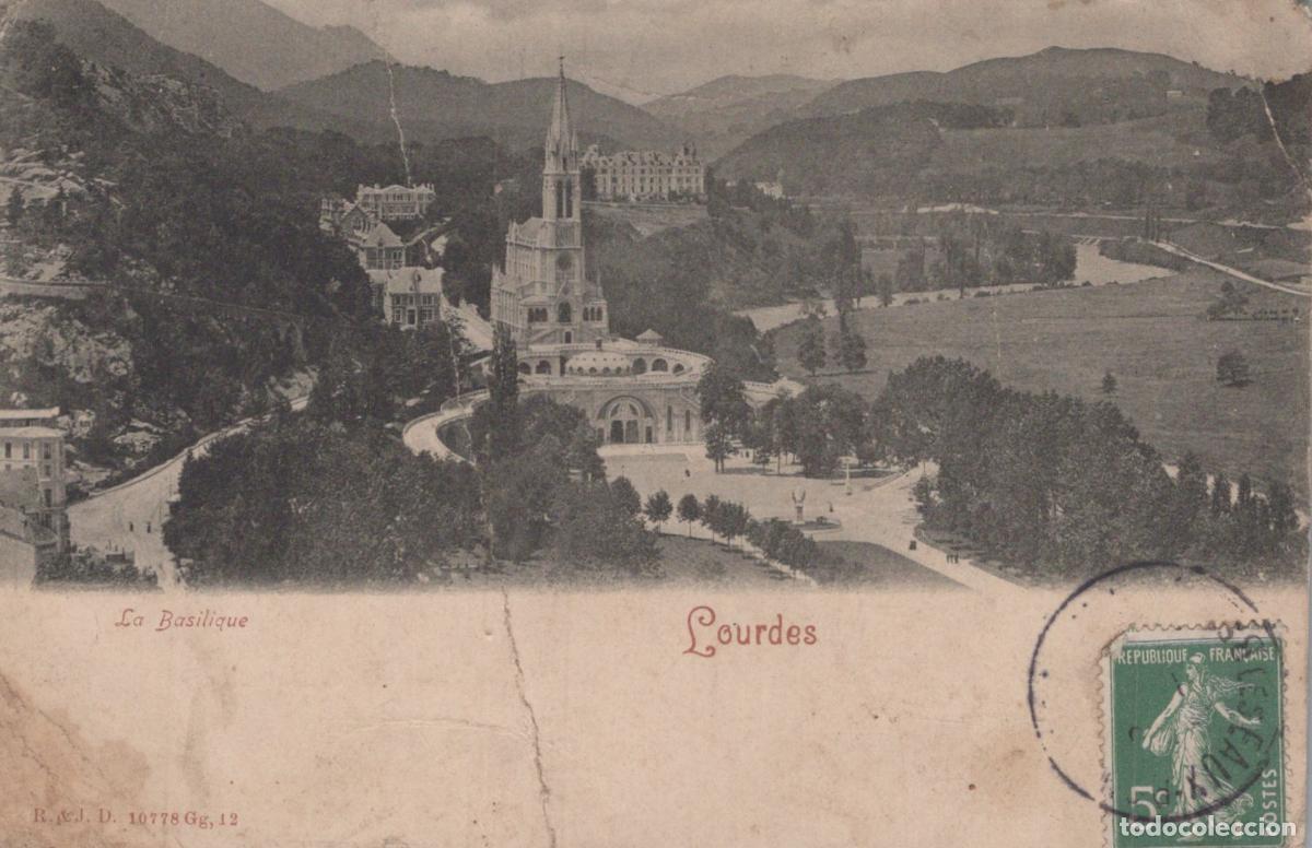 Postcards: France Lourdes Basilique Notre Dame Architecture Religion Post&eacute;e *YAC986