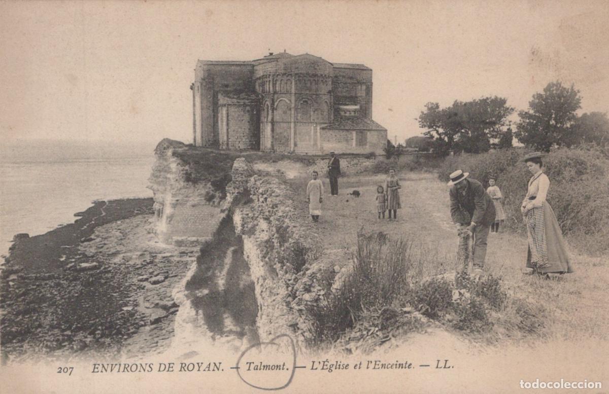 Cartoline: France Talmont L &Eacute;glise et Enceinte Paysage C&ocirc;tier *YAC761