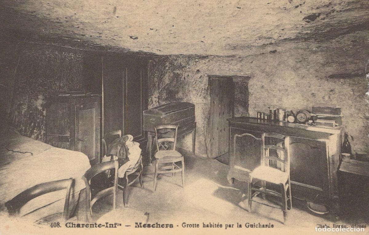 Postkarten: France Meschers Grotte Habit&eacute;e Par la Guicharde *YAC818