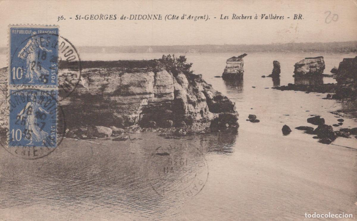 Postais: France St Georges de Didonne C&ocirc;te D Argent les Rochers &Agrave; Valli&egrave;res *YAC811