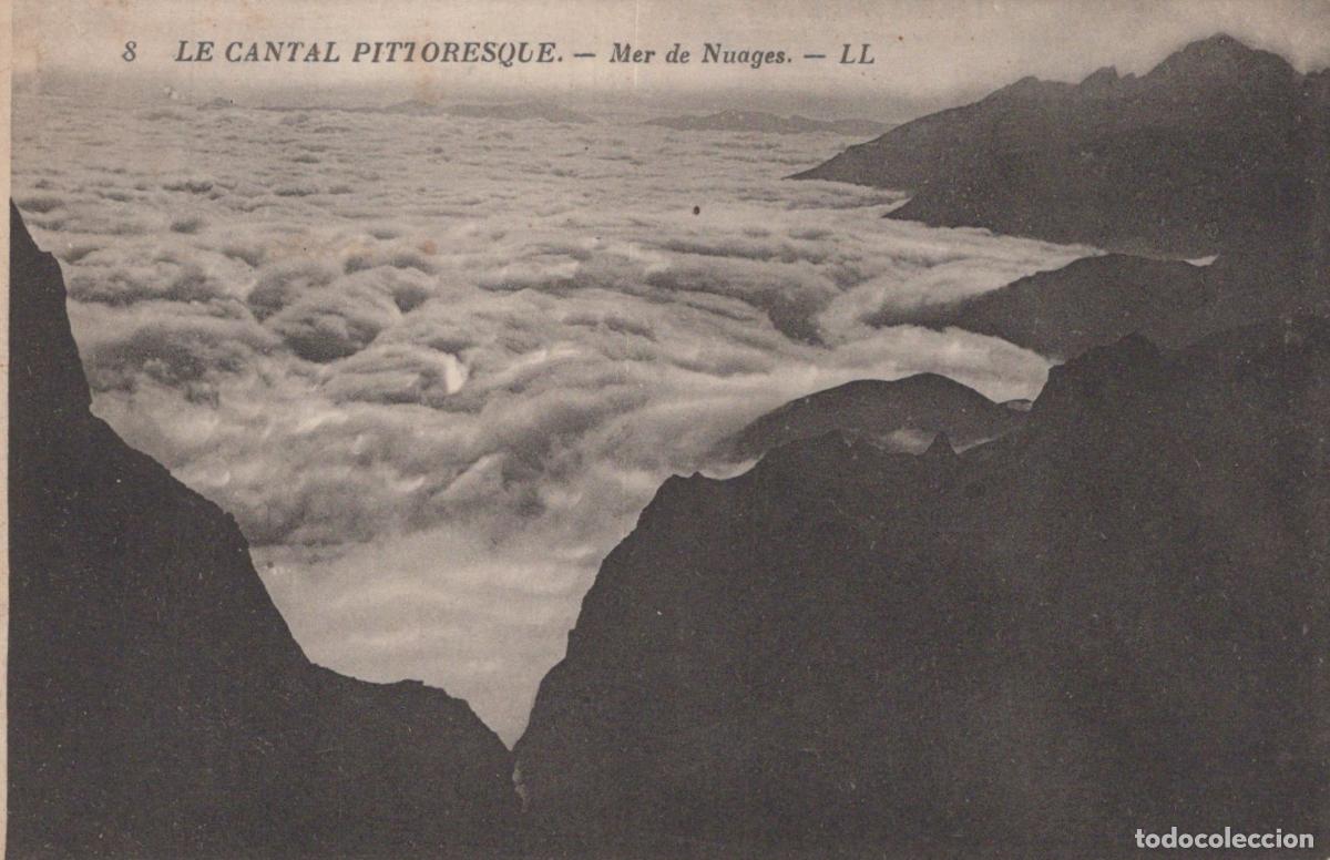 Postais: France Cantal Vue Montagne Mer de Nuages Ancienne Ayant Circul&eacute; *YAC861