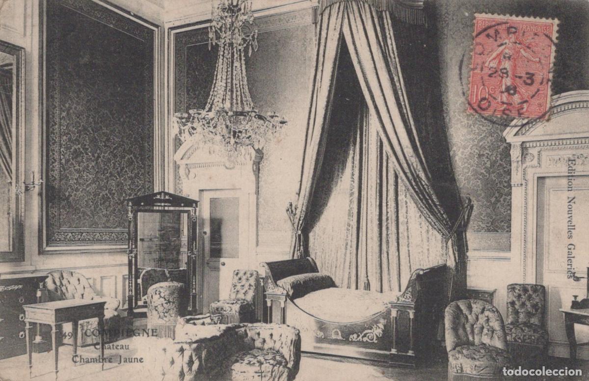 Postales: France Compi&egrave;gne Hauts de Ch&acirc;teau Chambre Jaune 1906 *YAC951