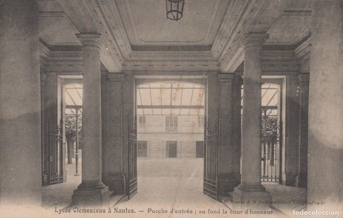 Postales: France Nantes Lyc&eacute;e Clemenceau Porche D Entr&eacute;e Architecture Unposted *YAC994