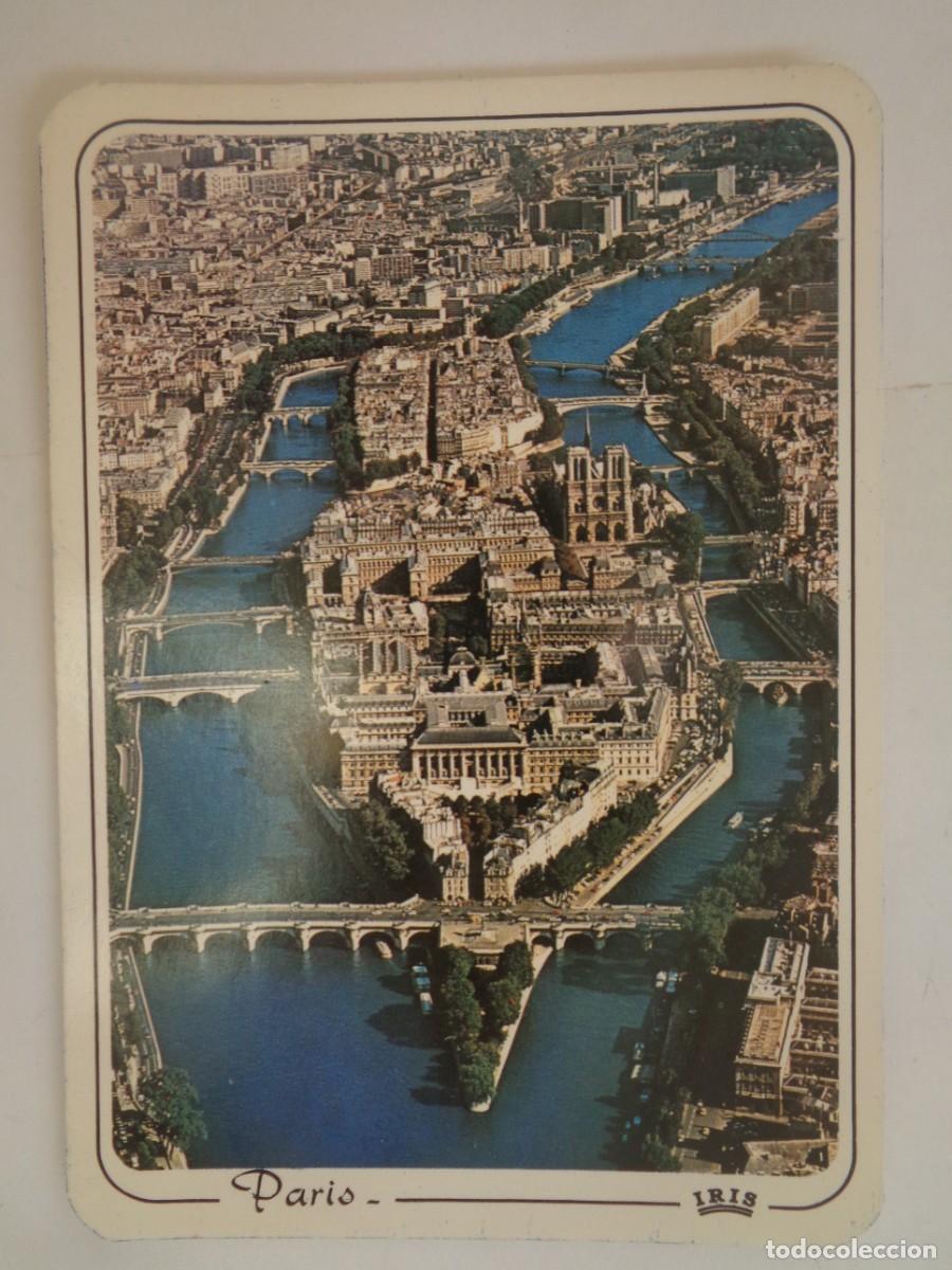 Cartoline: POSTAL DE PARIS ( FRANCIA ): VISTA AEREA DEL SENA Y LA ISLA , CON NOTRE-DAME Y LA IGLESIA DE SAN LUI
