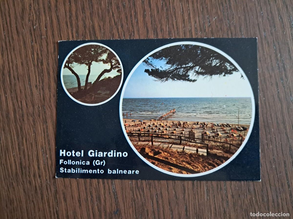 Postales: postal de Italia de publicidad, Hotel Giardino, Follonica. Italia.
