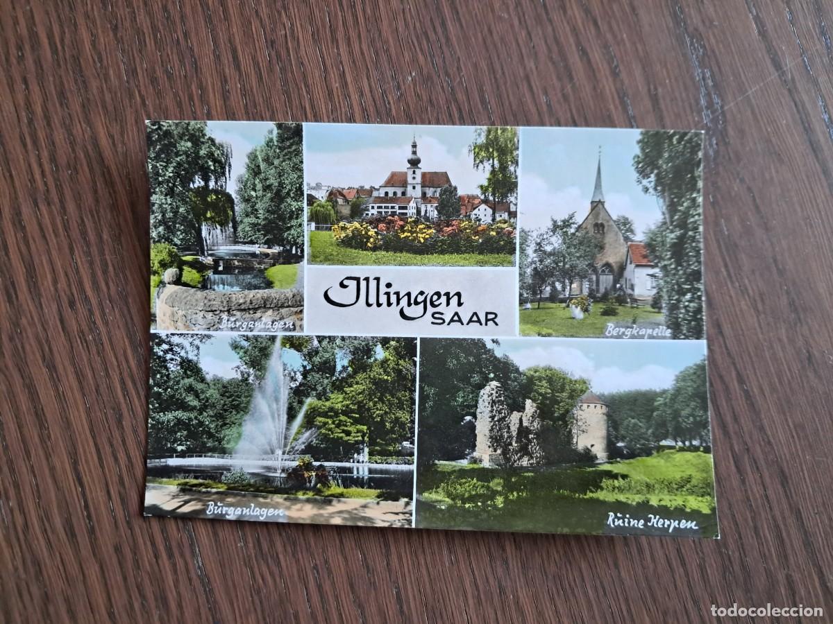 Postales: postal de Alemania, diferentes vistas de Illingen, Saar.