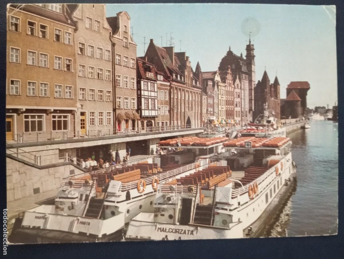 POSTAL POLACA, DANZIG, CIRCULADA 1987