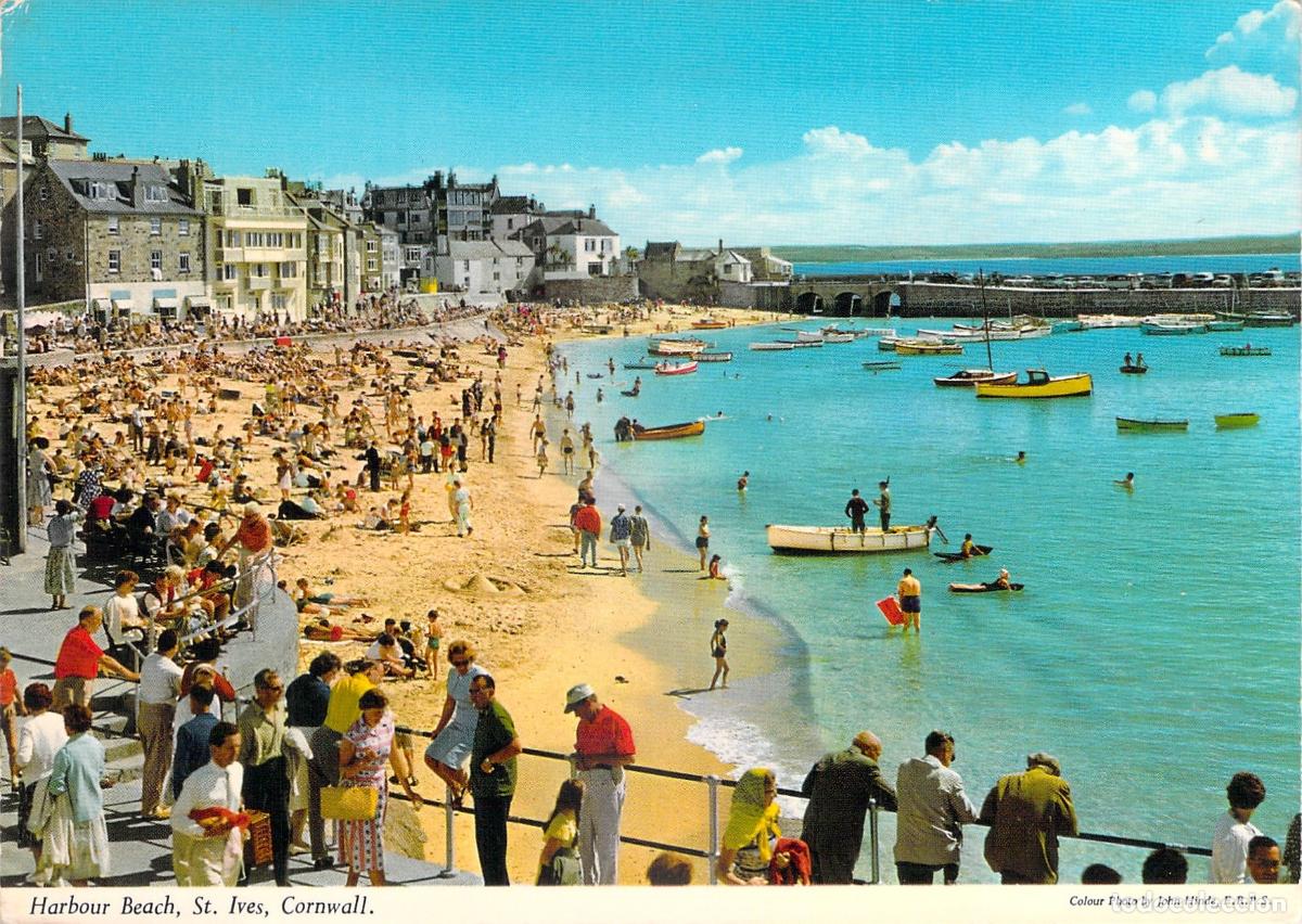 Postales: Postal de Harbour Beach en St. Ives, Cornualles