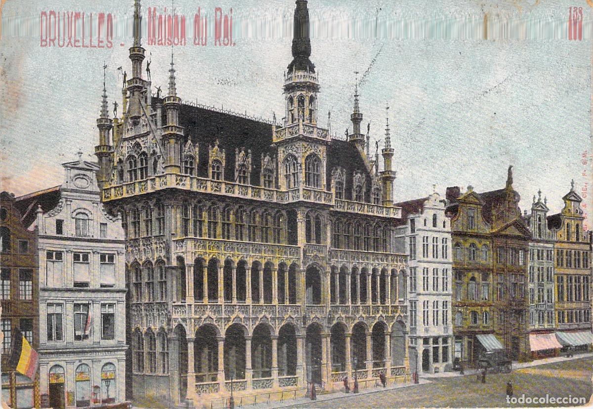 Postales: Postal de la Maison du Roi en Bruselas, B&eacute;lgica