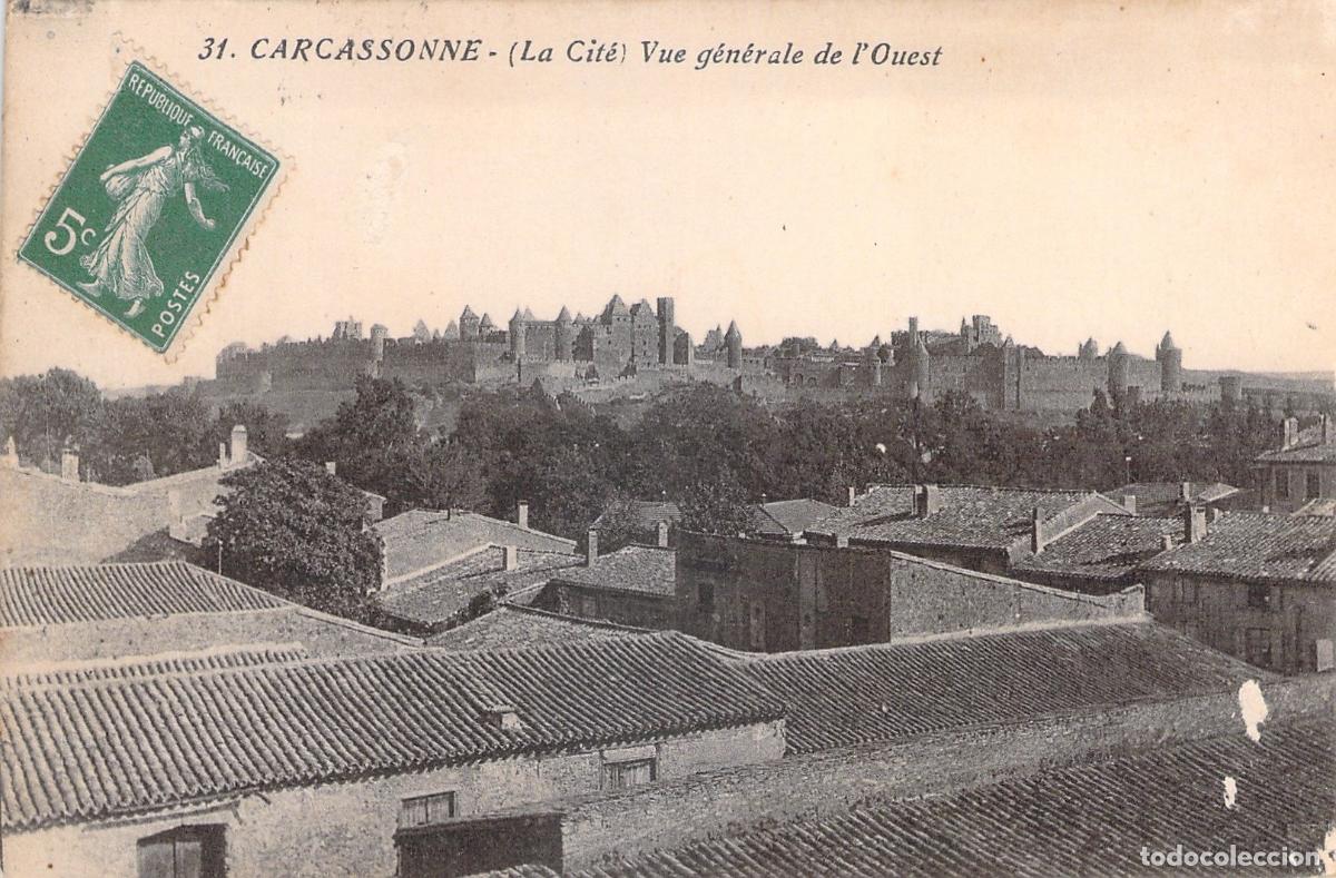 Postales: Postal de Carcassonne Vista General desde el Oeste