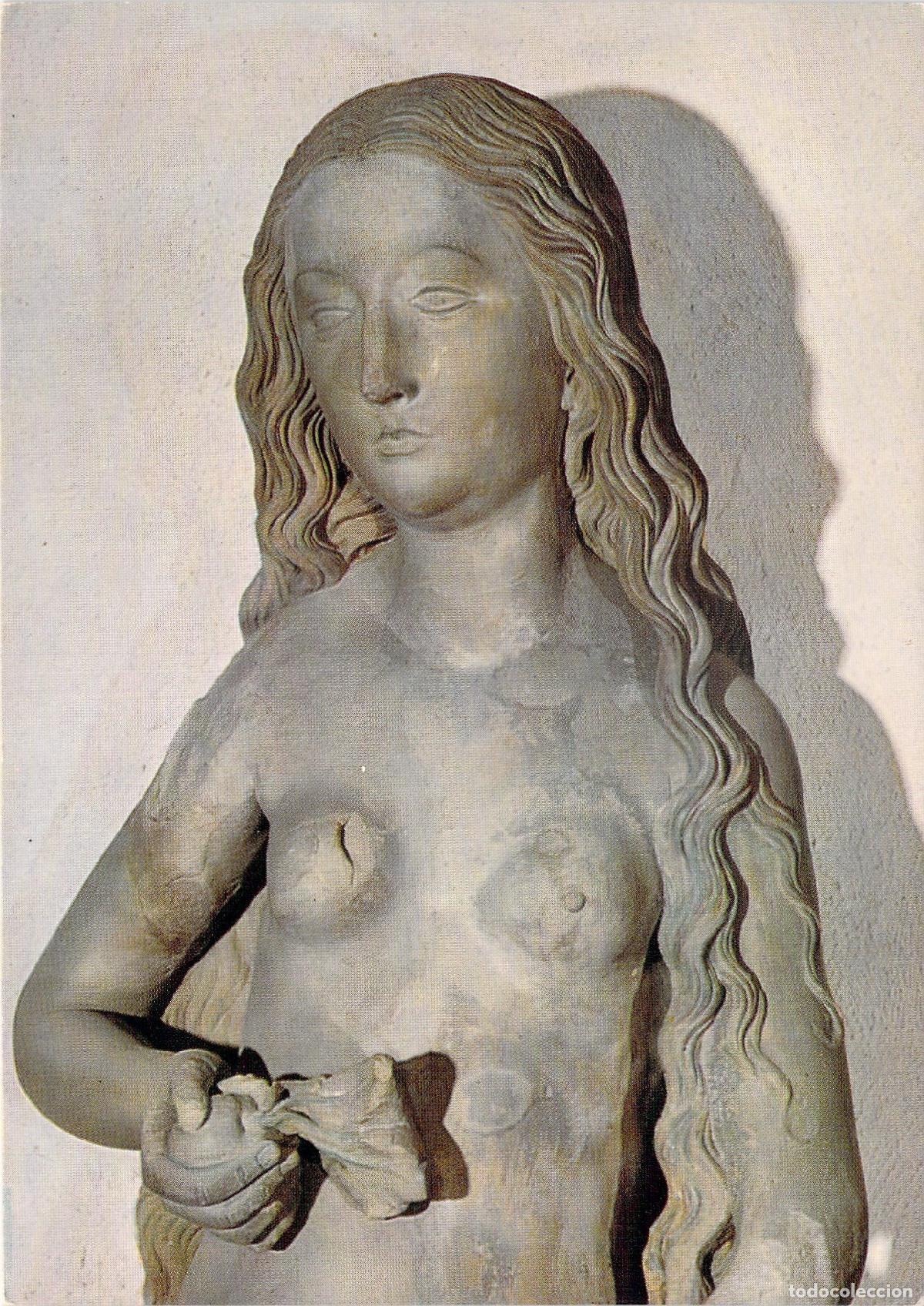 Postales: Postal de la escultura de Eva de Til Riemenschneider en W&uuml;rzburg