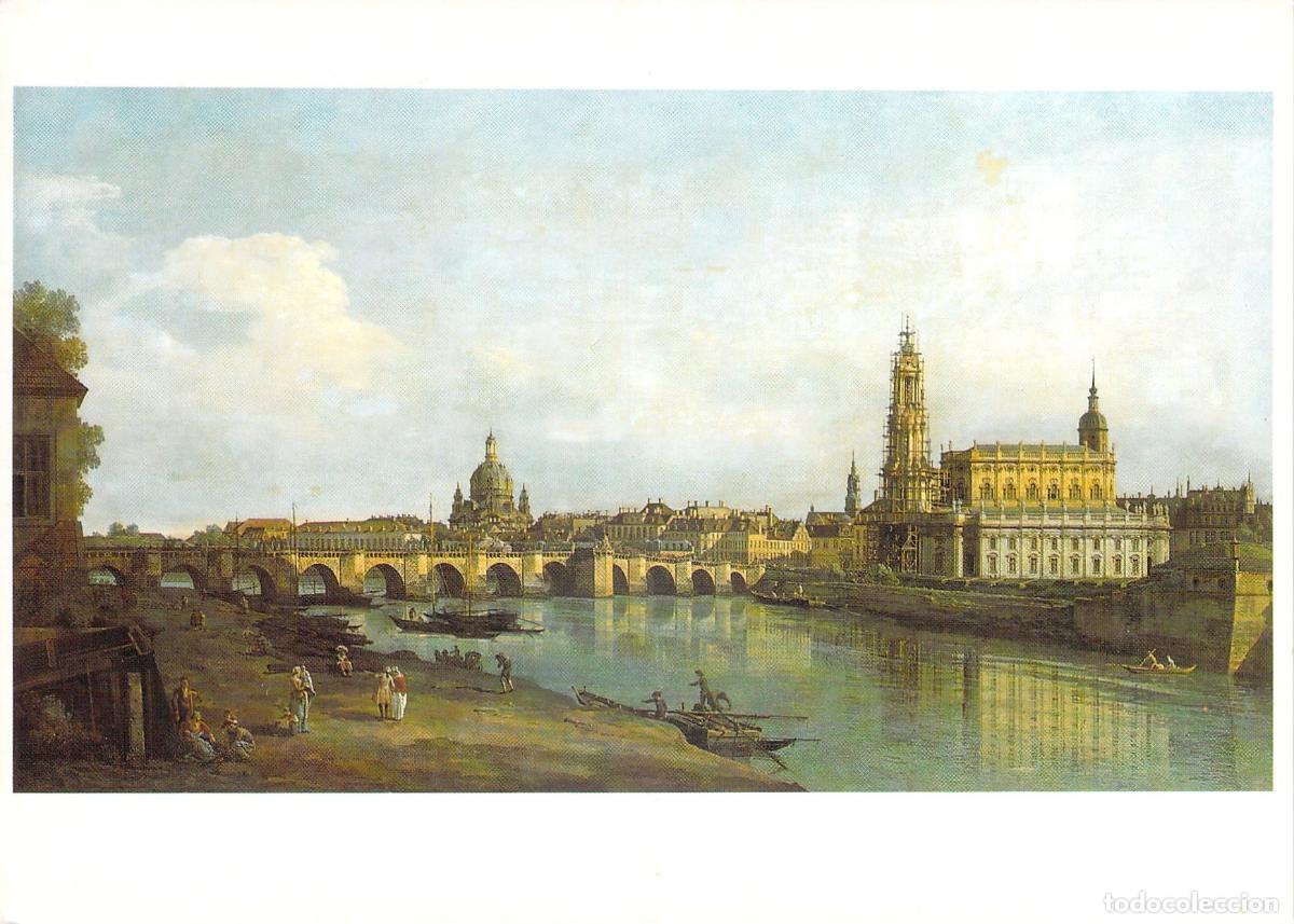 Postales: Postal de Dresde: Obra de Bernardo Bellotto llamada Canaletto