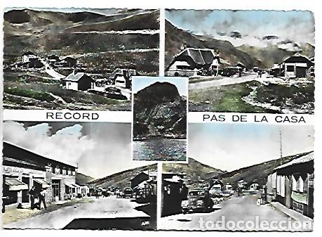Postales: LA FRONTIERE FRANCO-ANDORRANE, AVEC AU CENTRE LE LAC NEGRE.- VALLS D&acute;ANDORRA