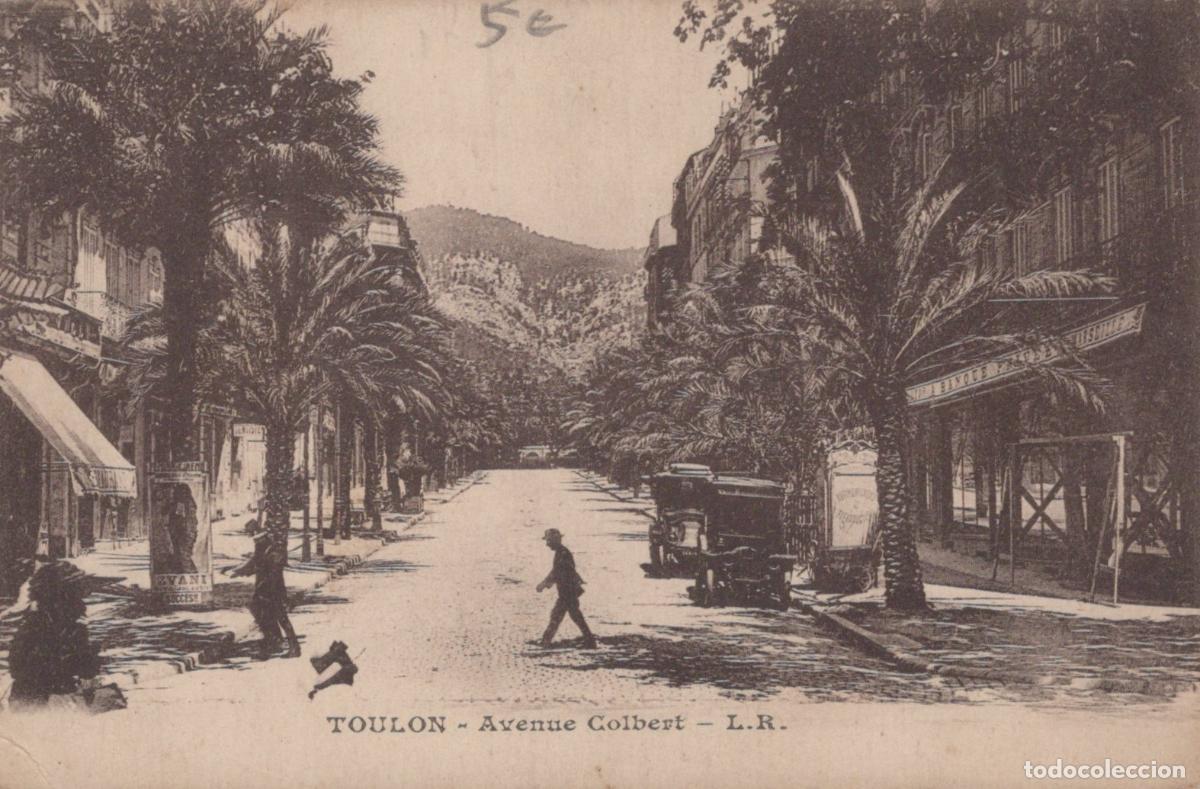 Cartoline: France Toulon Avenue Colbert Sc&egrave;ne de Rue *YAD011