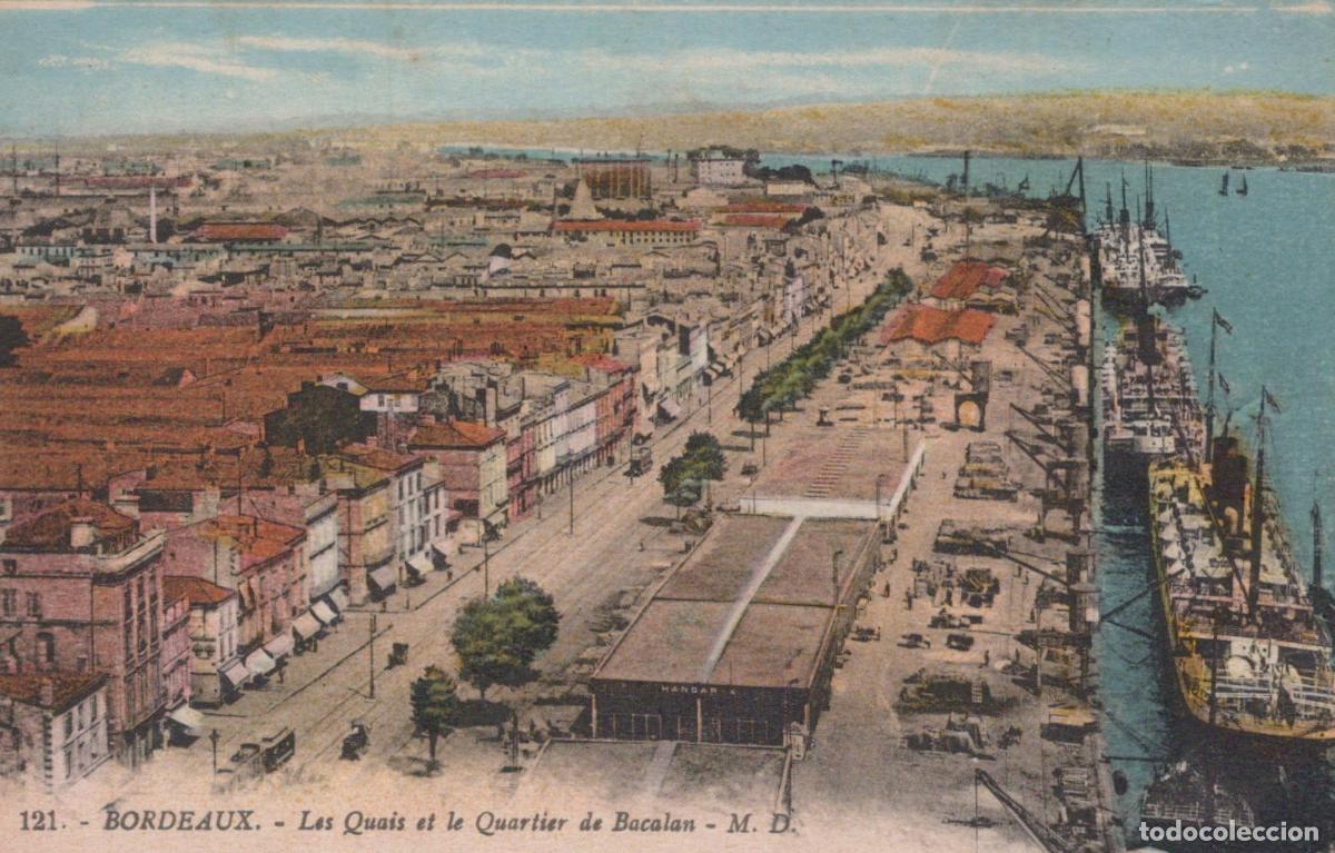 Cartoline: France Bordeaux Quais et Quartier de Bacalan Port et Ville *YAD083