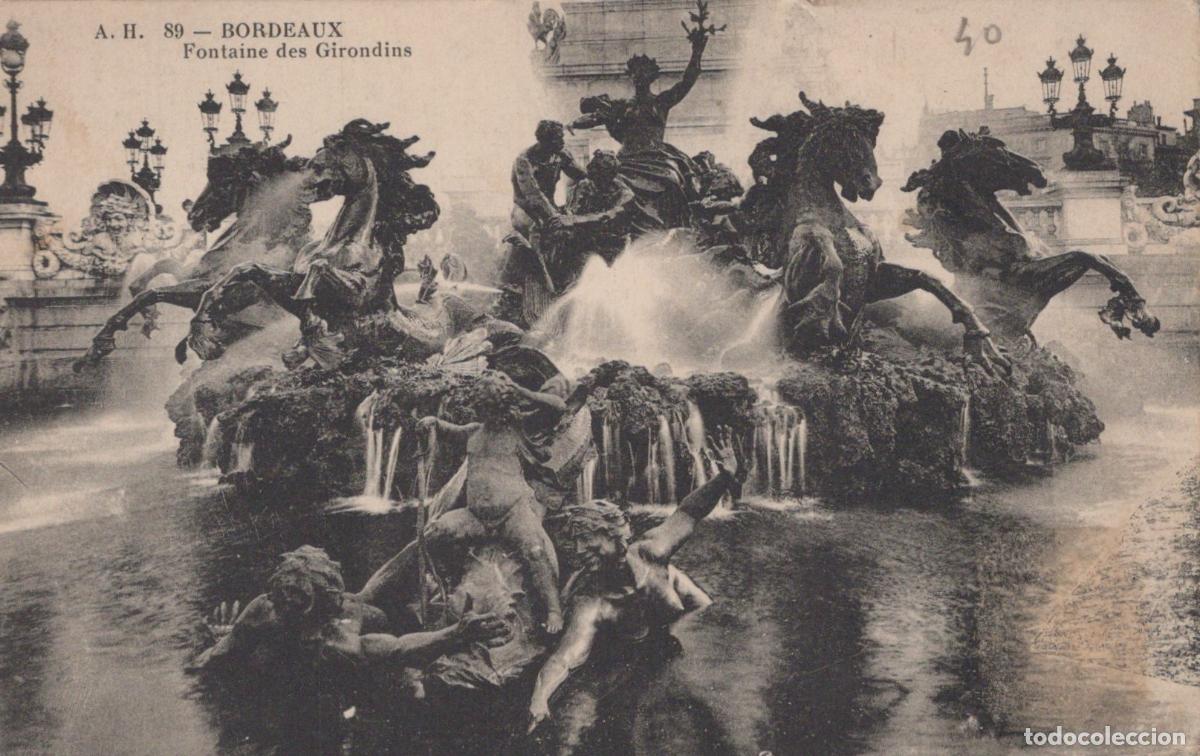 Cartoline: France Bordeaux Fontaine des Girondins Architecture Sculptures *YAD079