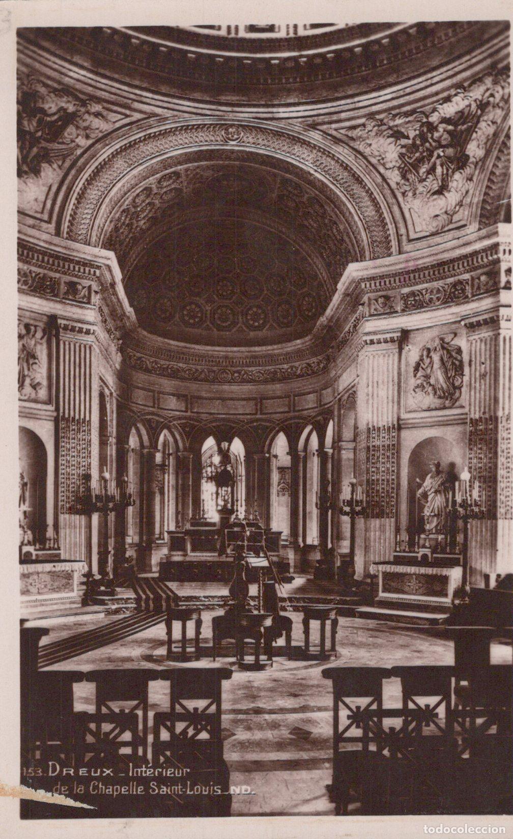 Cartoline: France Dreux Int&eacute;rieur Chapelle Saint Louis Architecture Unposted *YAD120
