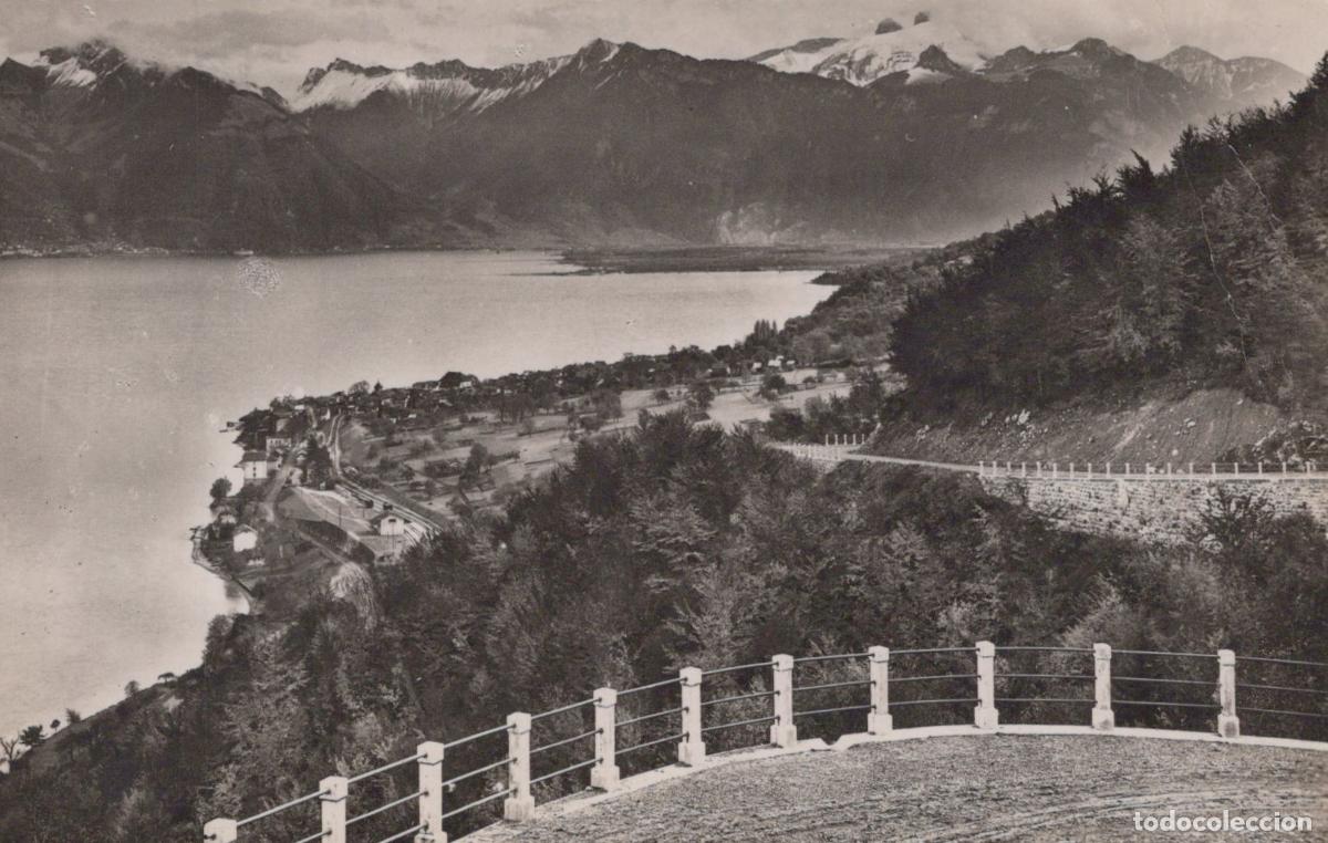 Cartoline: Suisse Saint Gingolph Route St Gingolph Novel Lac L&eacute;man Alpes *YAD055