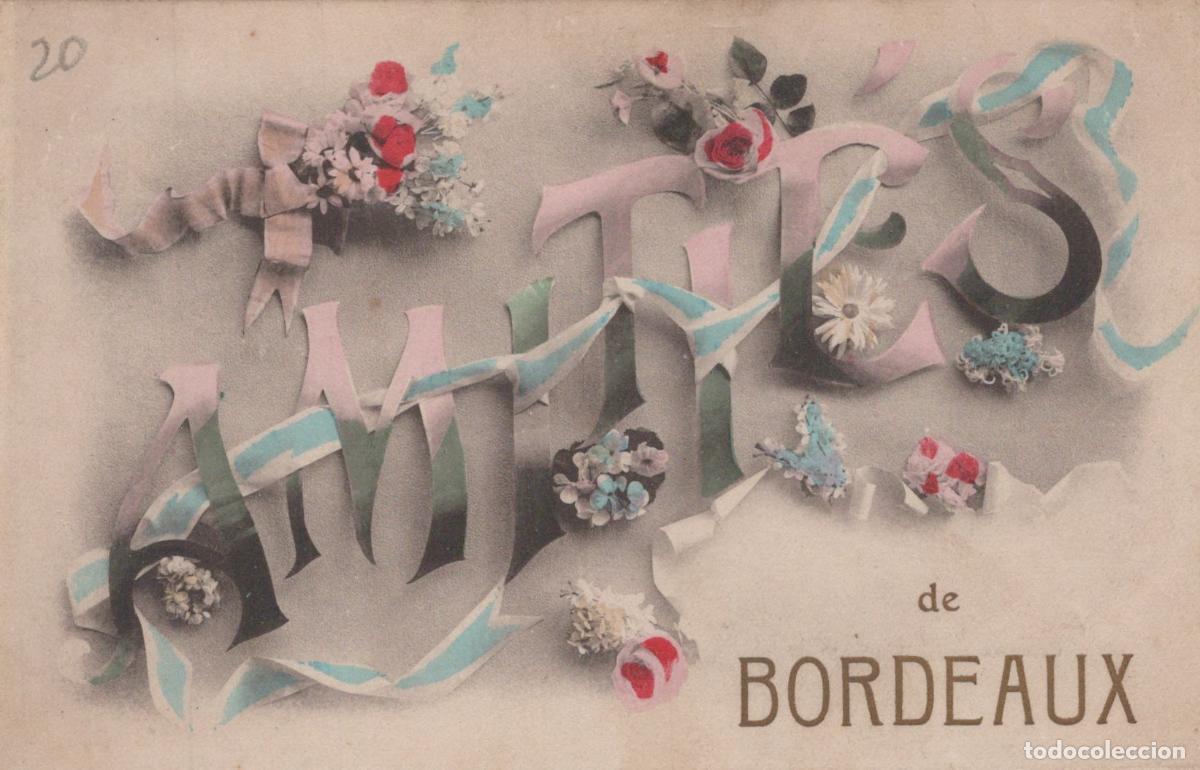 Cartes Postales: France Bordeaux Amies Fleurs Rubans *YAD065