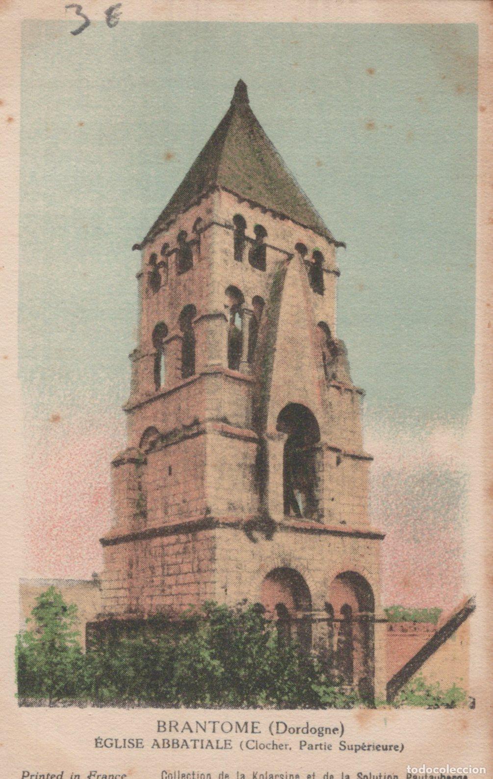 Cartes Postales: France Brantome &Eacute;glise Abbatiale Clocher Ancienne Abbaye *YAD179
