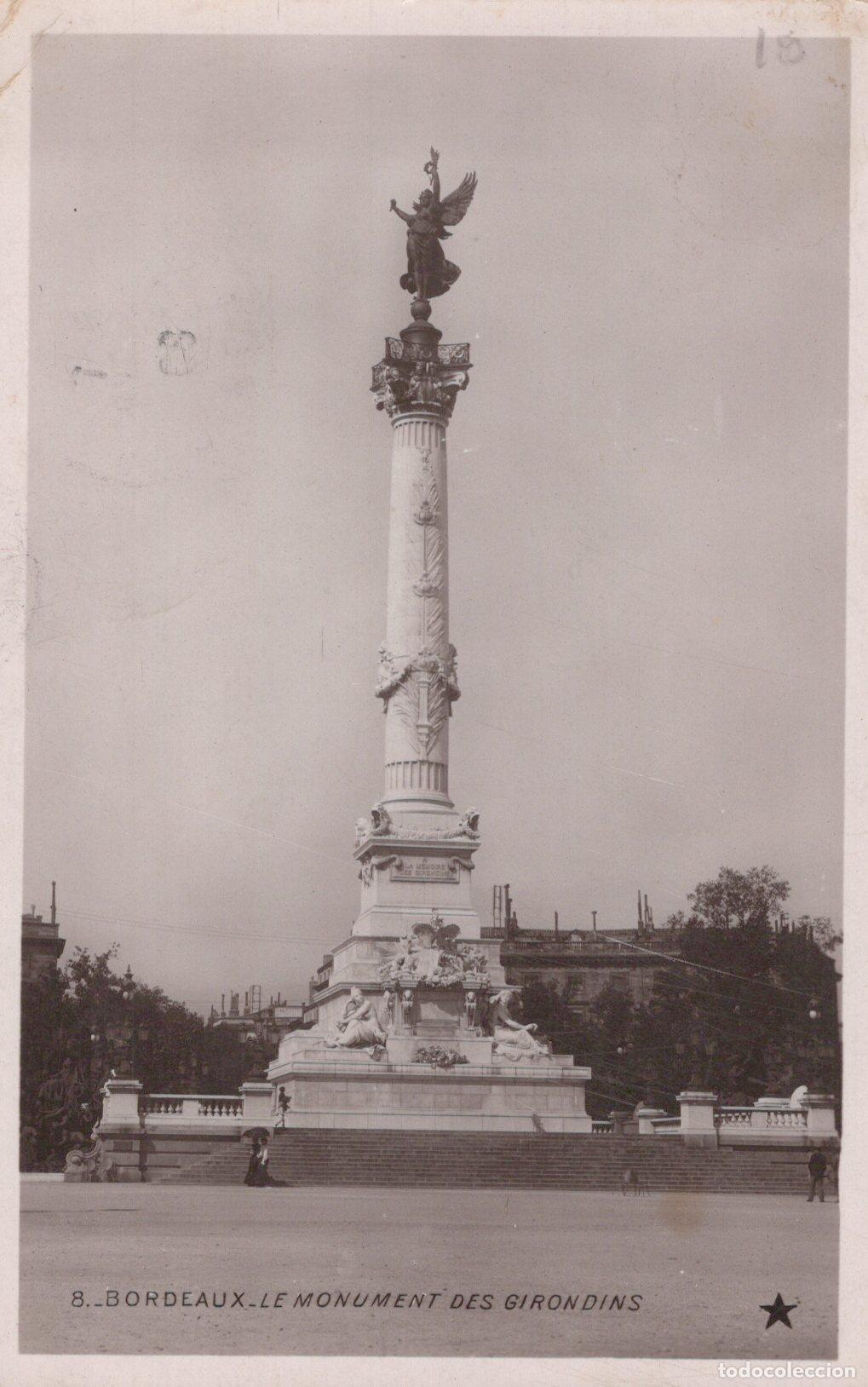 Postcards: France Bordeaux Monument des Girondins *YAD126