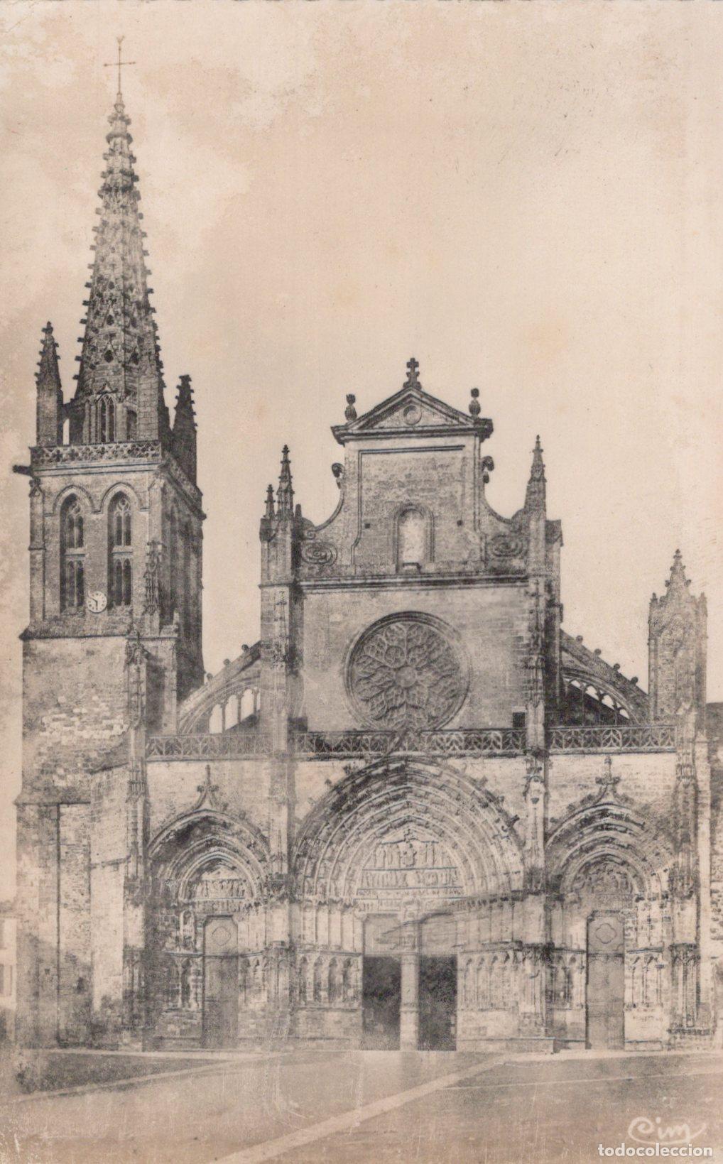 Postcards: France Bazas Cath&eacute;drale Saint Jean Baptiste Fa&ccedil;ade Gothique Real Photo *YAD214