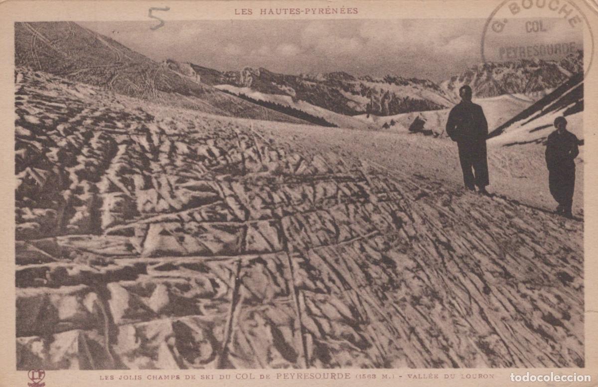 Cartes Postales: France Col de Peyresourde Paysage Alpin Skieurs *YAD289