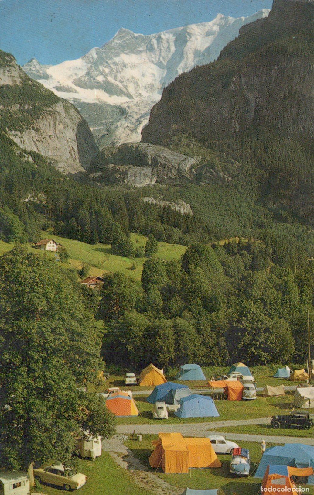 Cartoline: Schweiz Grindelwald Berner Oberland Campingplatz Fiescherwand *YAD241