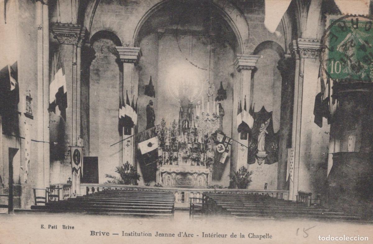 Cartoline: France Brive Nouvelle Aquitaine Int&eacute;rieur Chapelle Institution Jeanne D *YAD345