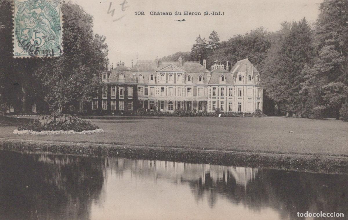 Cartoline: France Canteleu Ch&acirc;teau du H&eacute;ron Architecture Paysage *YAD354